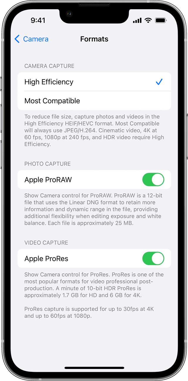 平潭苹果13维修分享如何在 iPhone 13 Pro 机型中拍摄和管理 ProRes 视频 